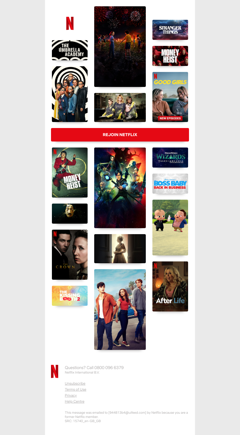 Netflix - Happy Friday, Sarah! Time to come back to Netflix...