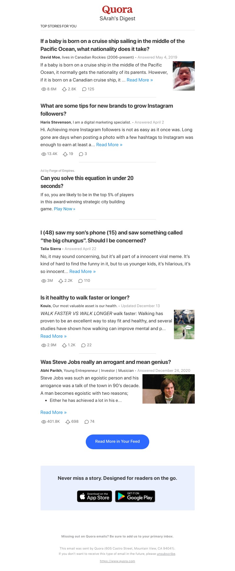Quora - If a baby is born on a cruise ship sailing in the middle of the Pacific Ocean, what n...?
