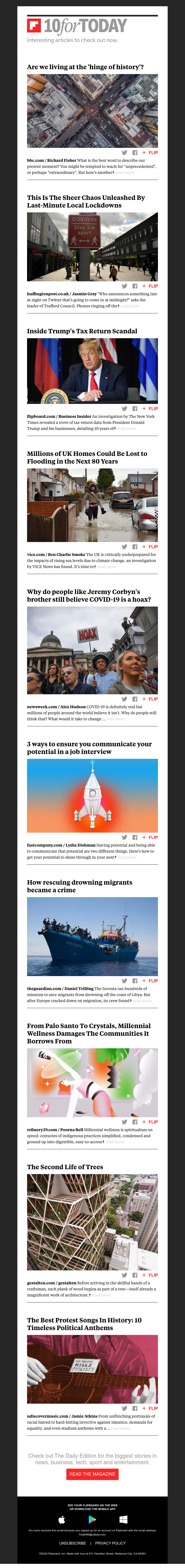 Flipboard - Are we living at the 'hinge of history'?