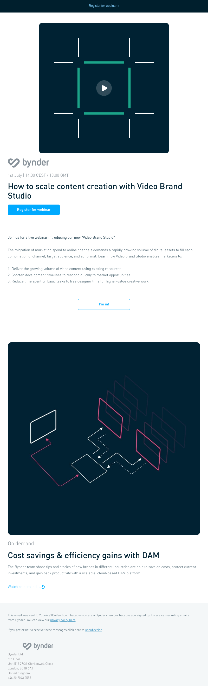 Bynder - [Live webinar] How to scale content creation with Video Brand Studio 📹