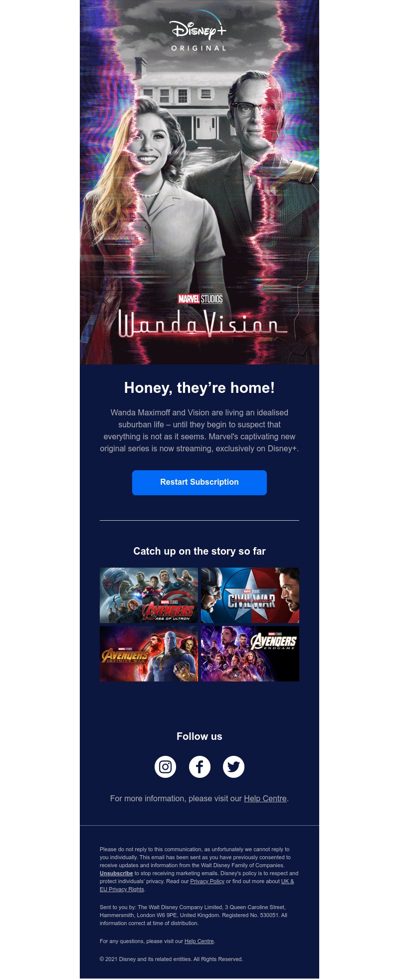 Disney+ - Marvel’s WandaVision is here