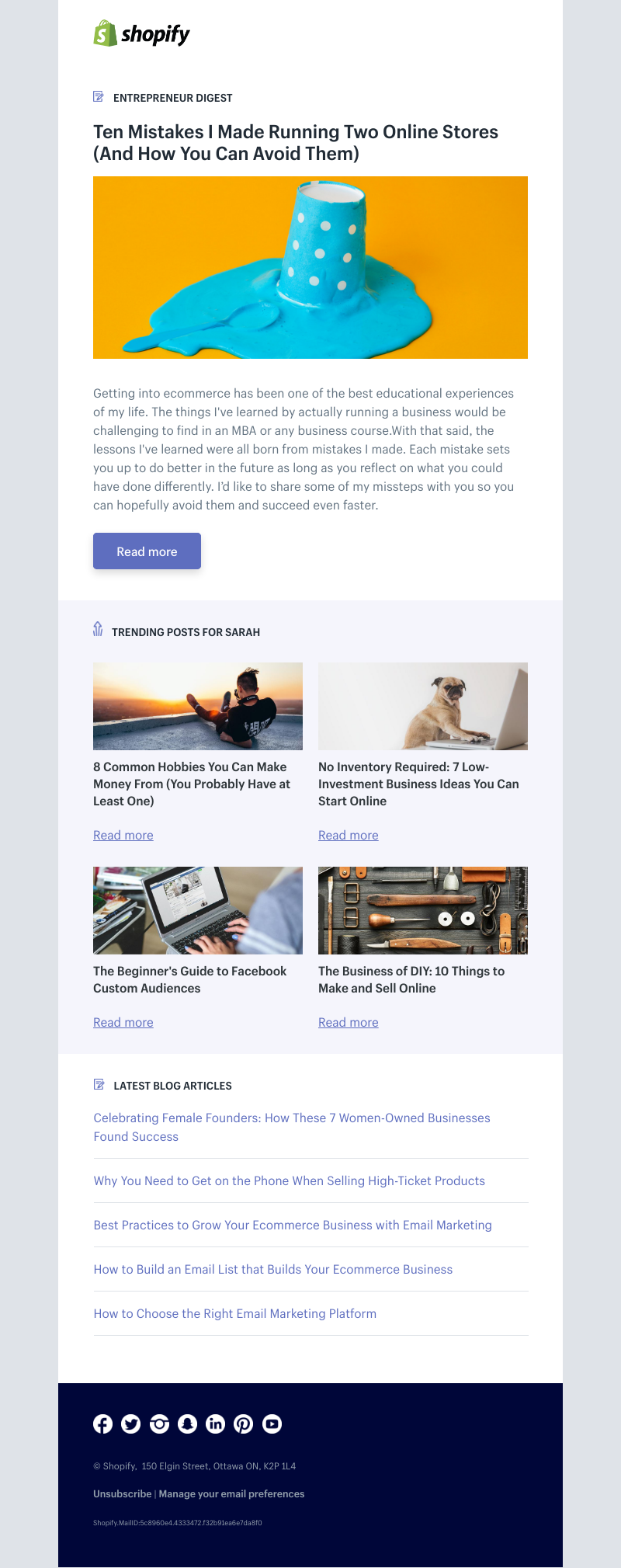 Shopify - Ten Mistakes I Made Running Two Online Stores (And How You Can Avoid Them)