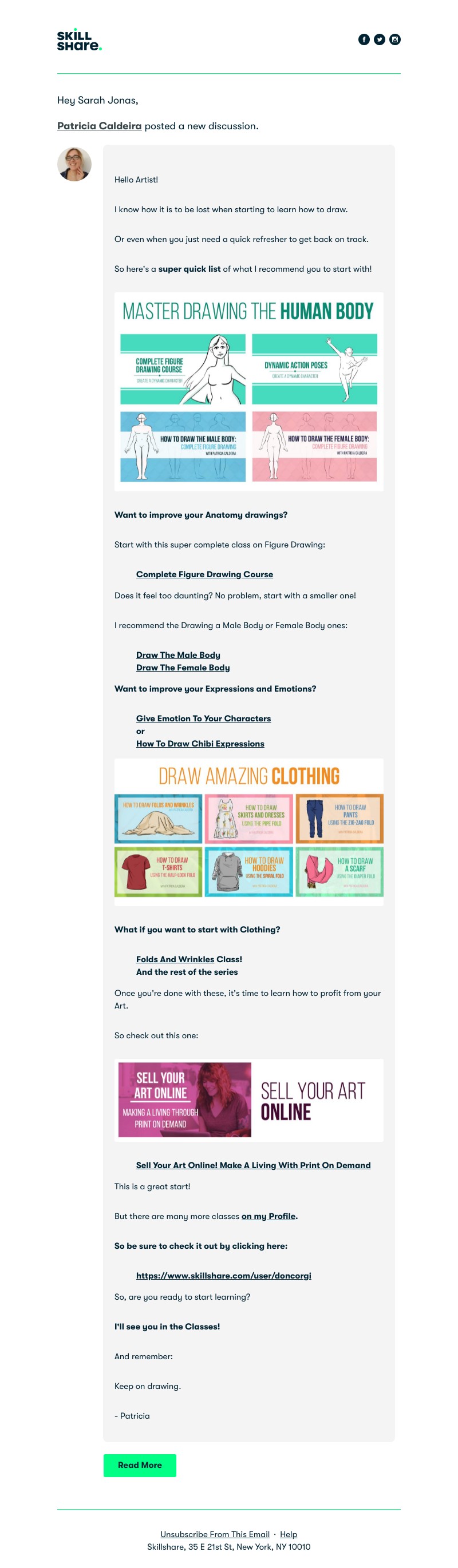 Skillshare - Starting To Draw Or Need A Refresher? Check These Classes Out!