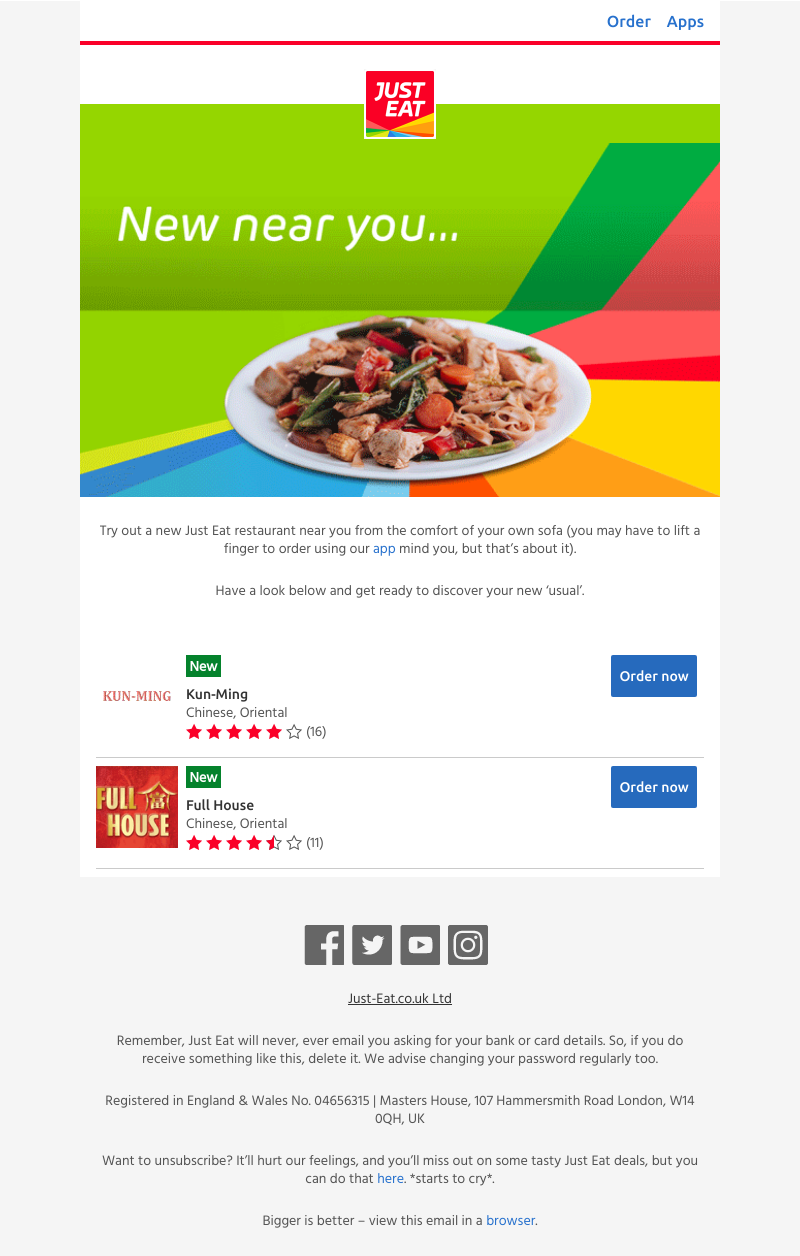 Just Eat - There’s a new kid on the block