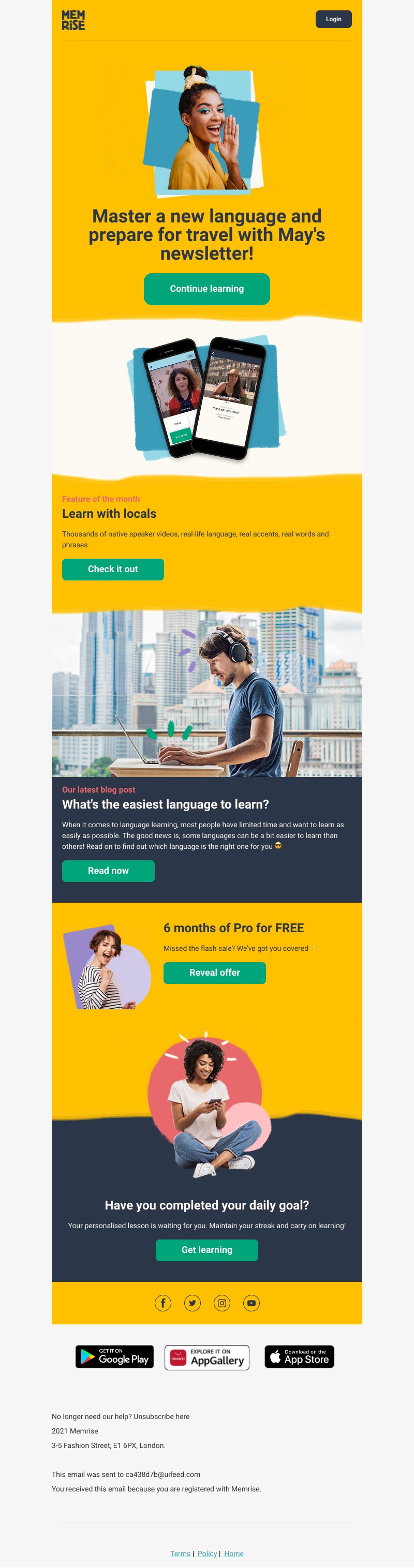 Memrise - Your May newsletter has arrived! 📬