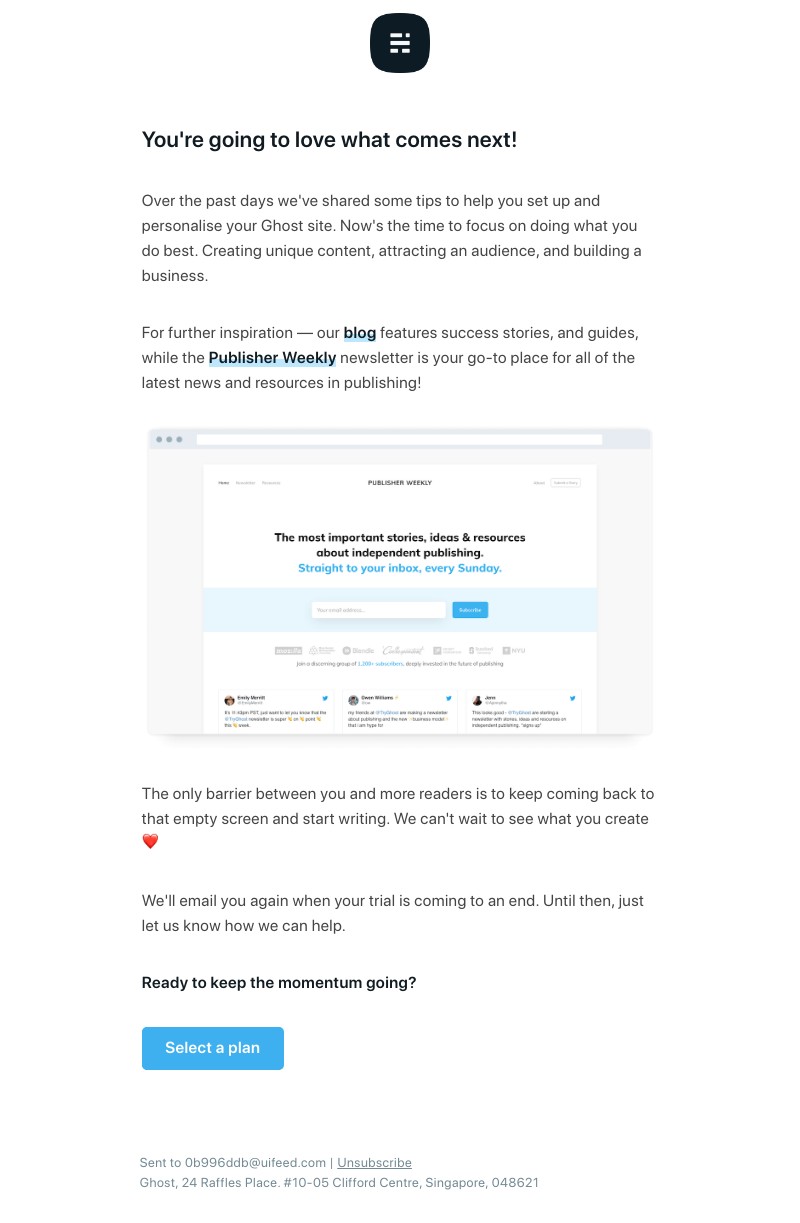 Ghost - Successful content starts here 👉