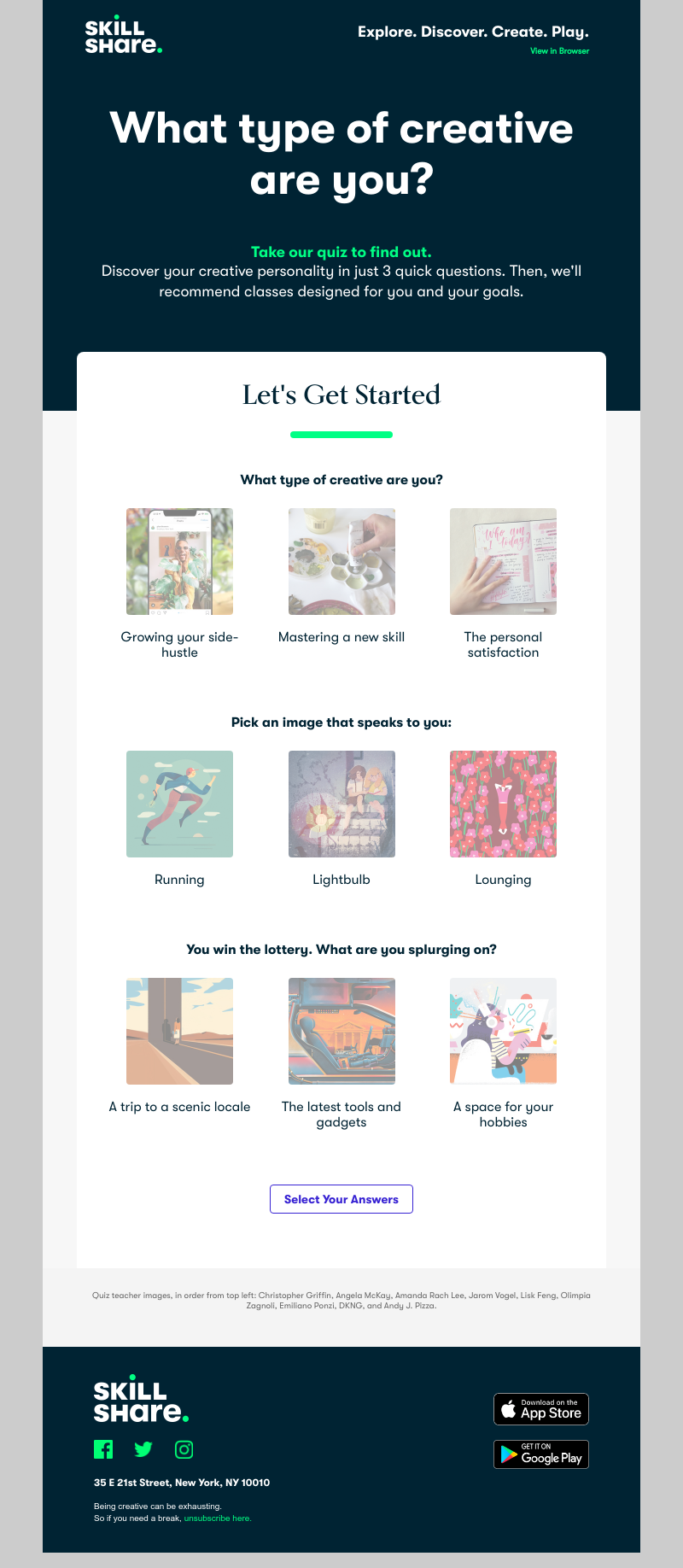 Skillshare - What type of creative are you?