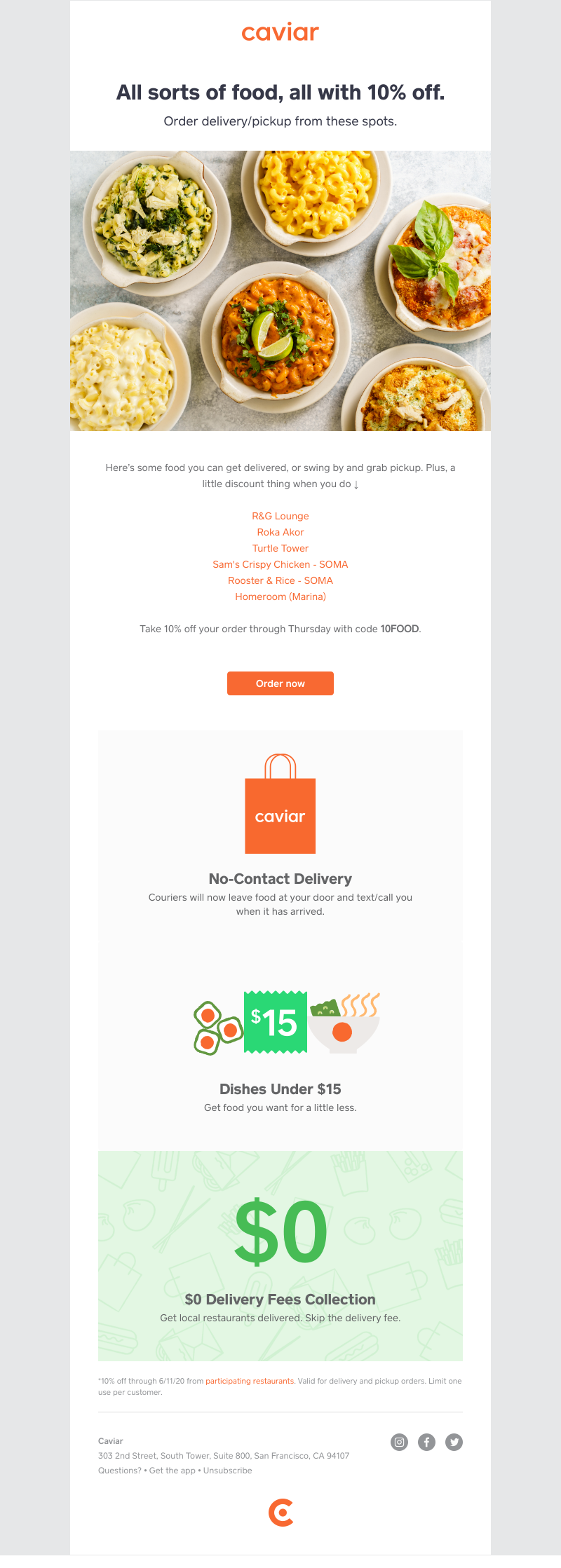  - Get food from these spots. Get 10% off, too.