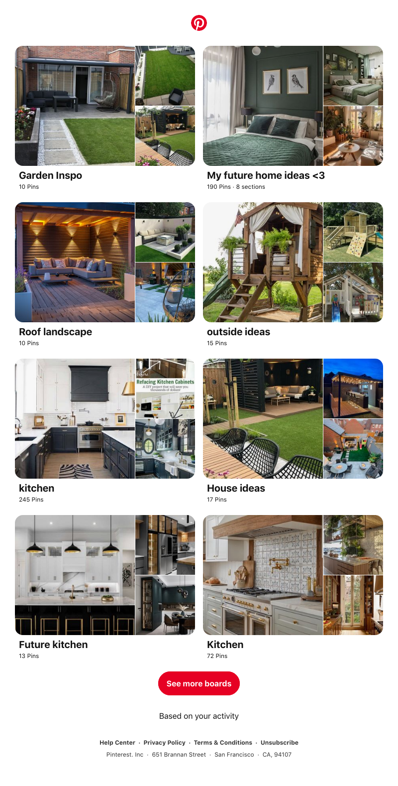 Pinterest - "Garden Inspo" and more