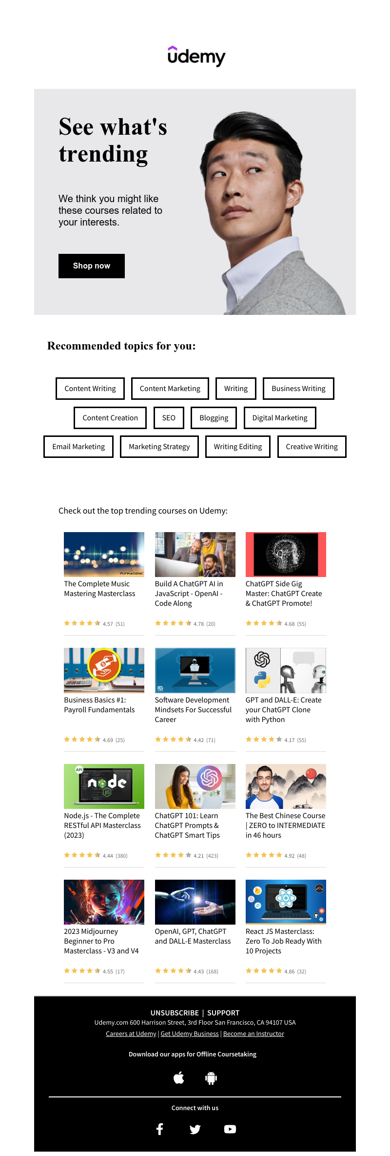 Udemy - We’ve got some new Business course recommendations for you.