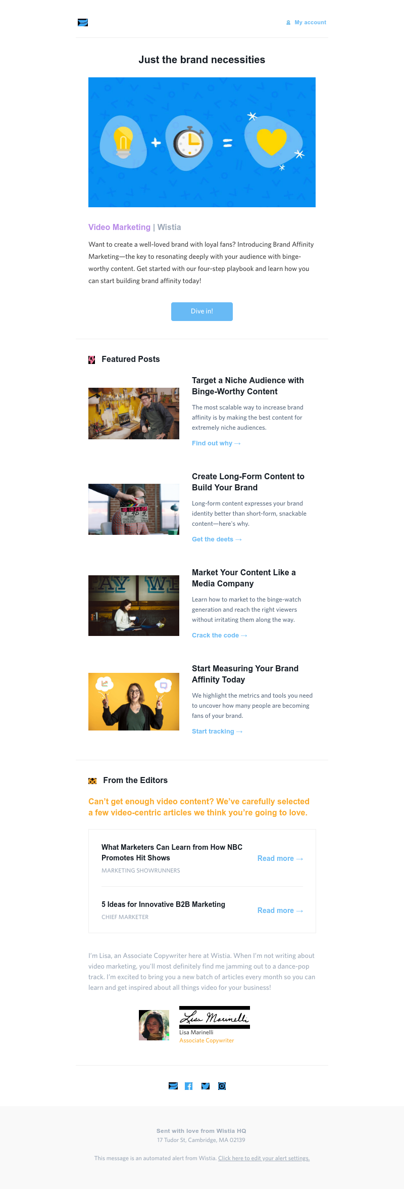 Wistia - Marketing tips to fa-la-la-la in love with ✨
