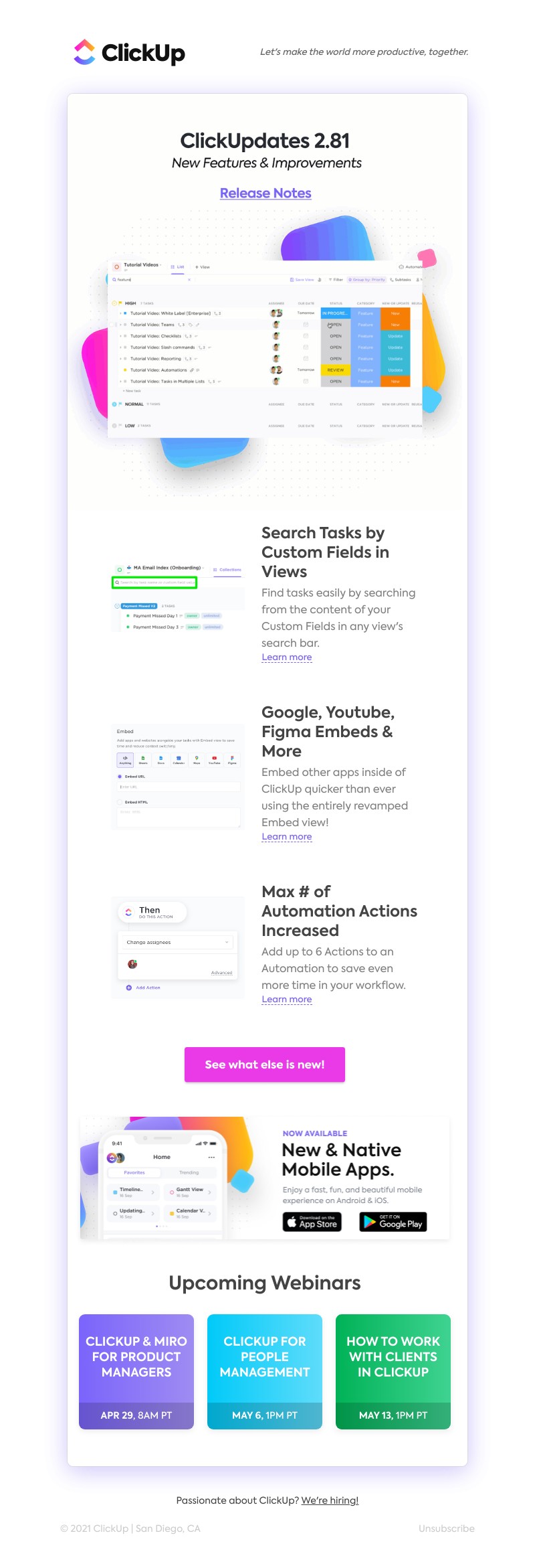 ClickUp - Search Tasks by Custom Fields in Views ➕ Google, Youtube, Figma Embeds, & more!