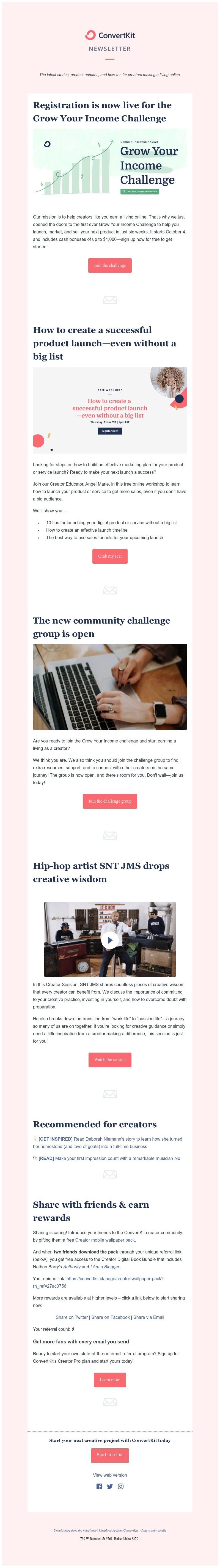 ConvertKit - Launch, market & sell your next product in 6 weeks