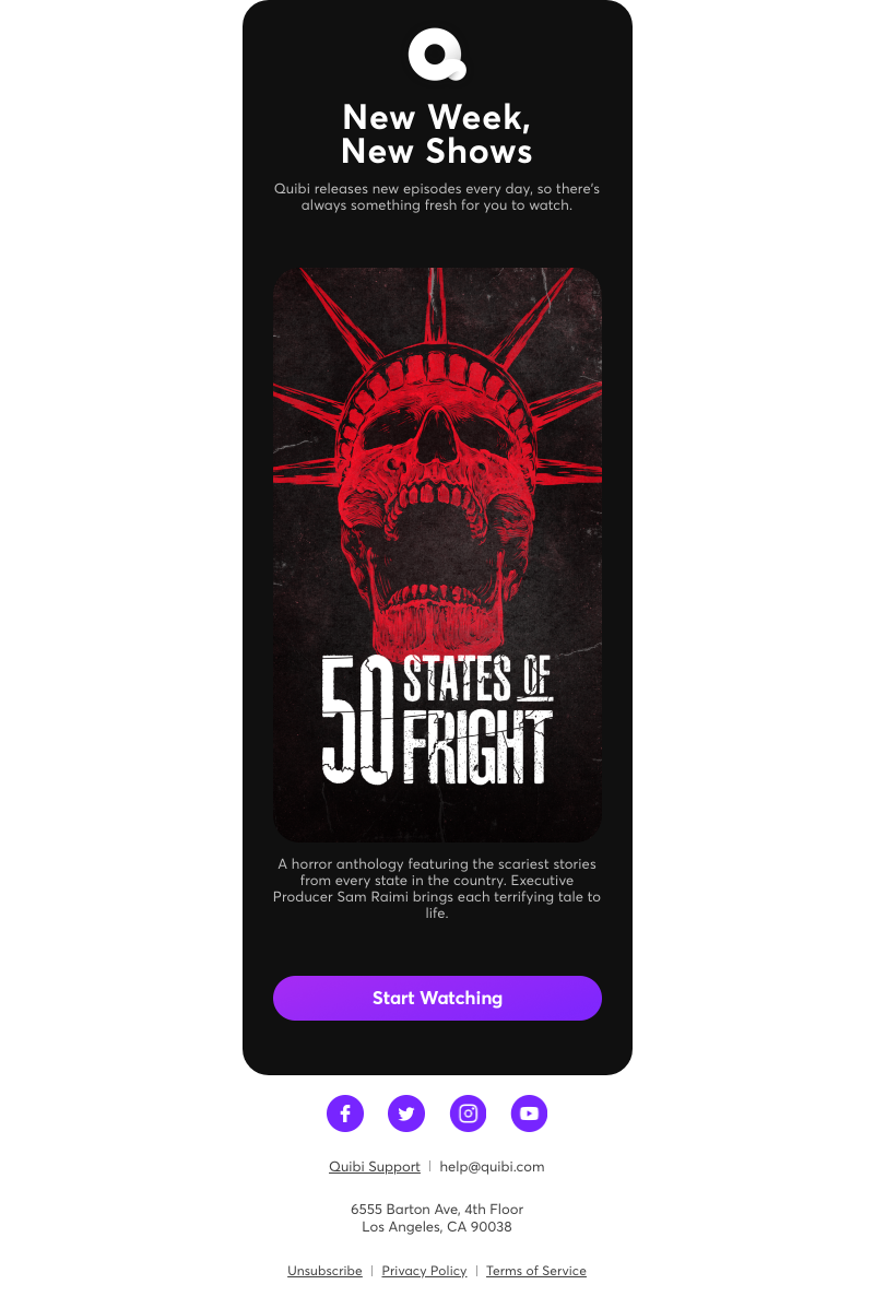 Quibi - New on Quibi This Week: 50 States Of Fright
