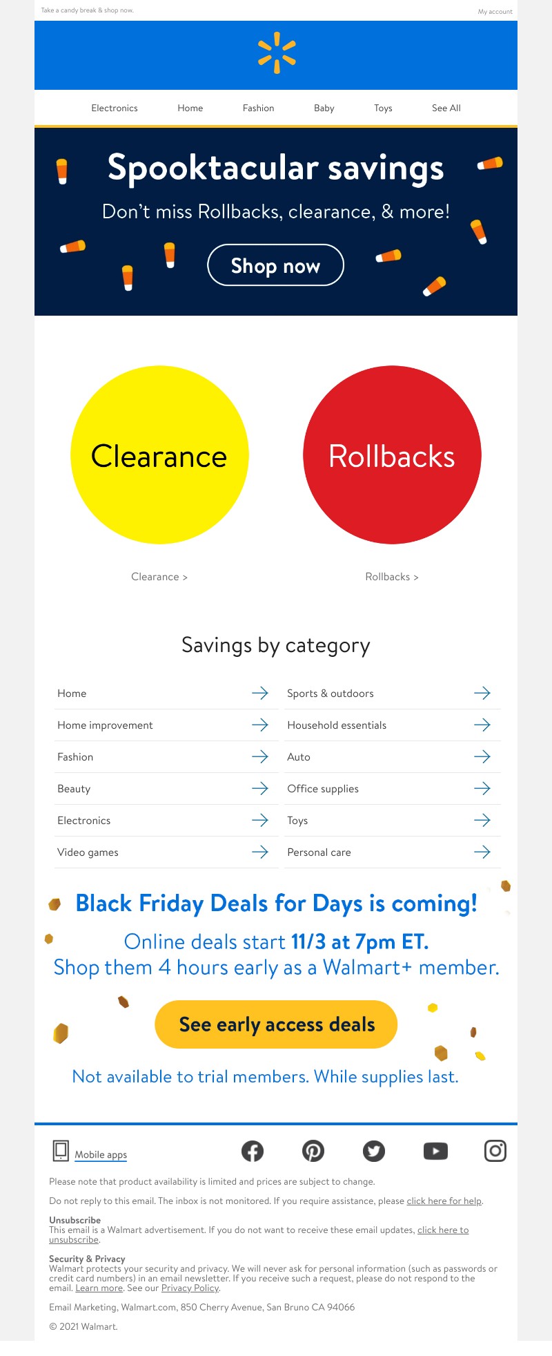 Walmart - Frighteningly awesome savings this way ➡️