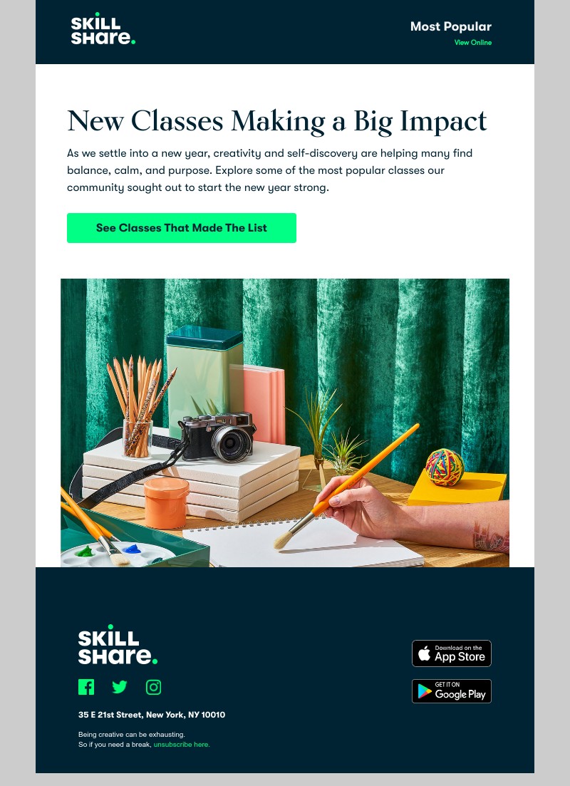 Skillshare - 2021’s Most Popular Classes (So Far)