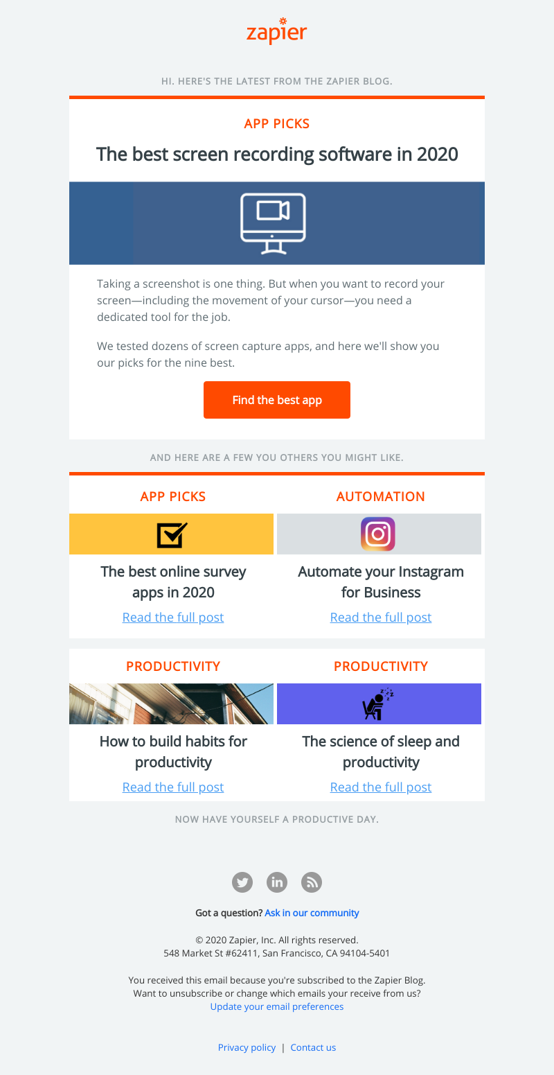 Zapier - The best screen recording software in 2020