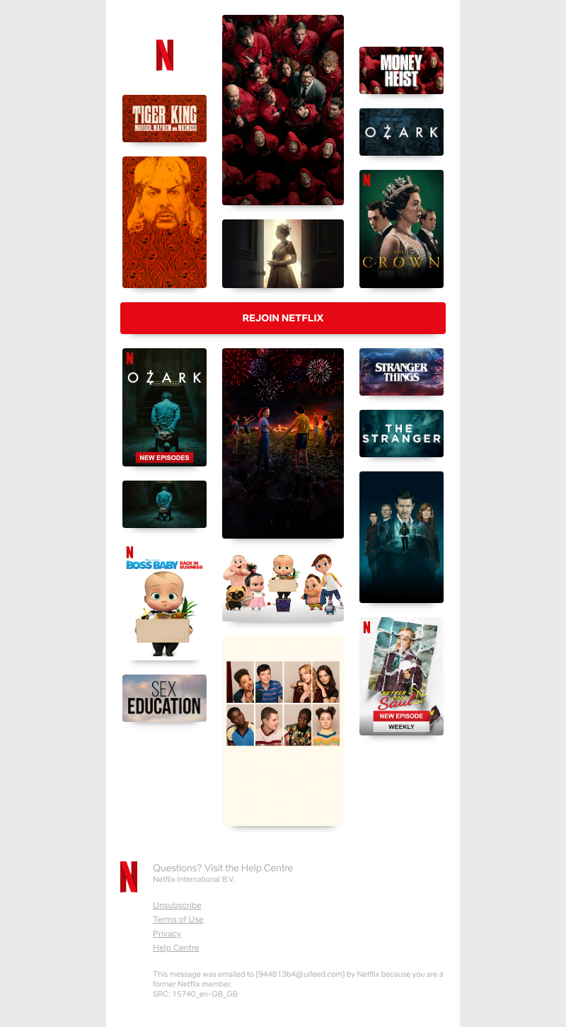 Netflix - Happy Friday, Sarah! Time to come back to Netflix...