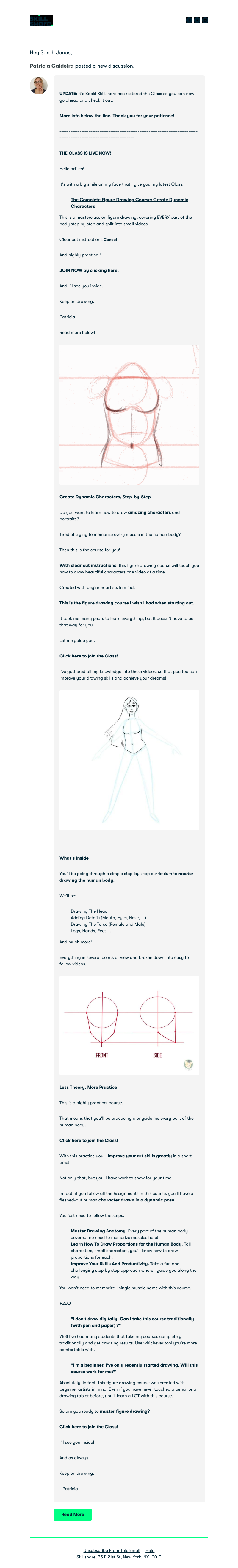 Skillshare - It's BACK! Master Anatomy In The New Figure Drawing Class!