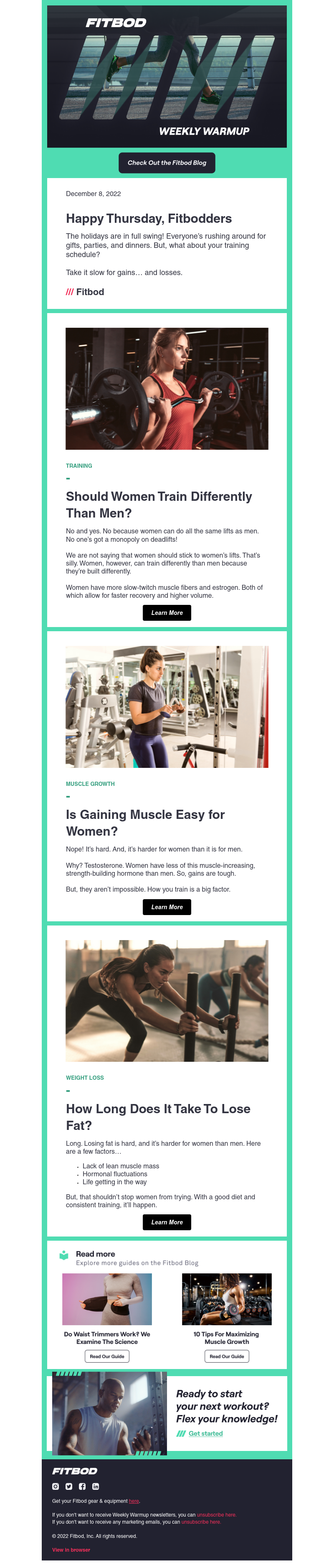 Fitbod - Should women train differently than men? [Weekly Warmup]