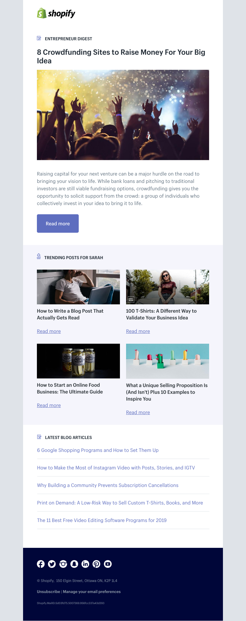 Shopify - 8 Crowdfunding Sites to Raise Money For Your Big Idea