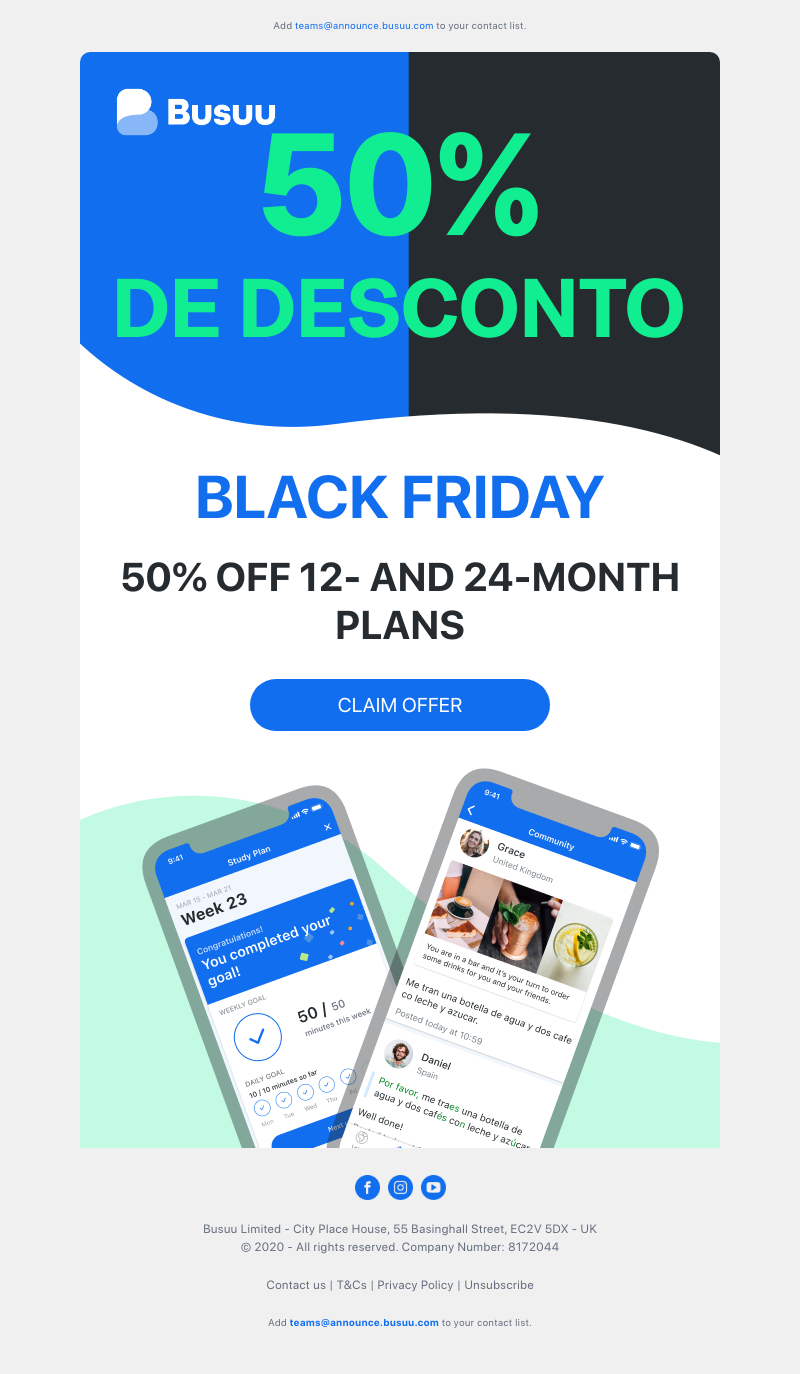 Busuu - ⚡ 50% off 12- AND 24-month plans ⚡     