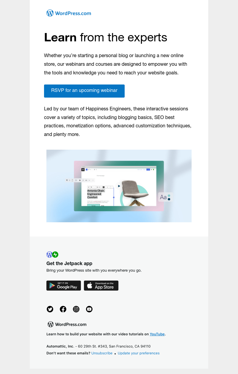 WordPress - Webinars, Workshops, and More