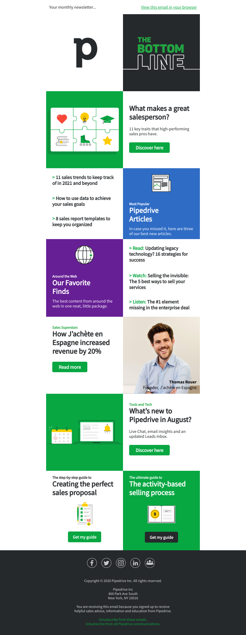 Pipedrive - The Bottom Line: August 2020 Edition