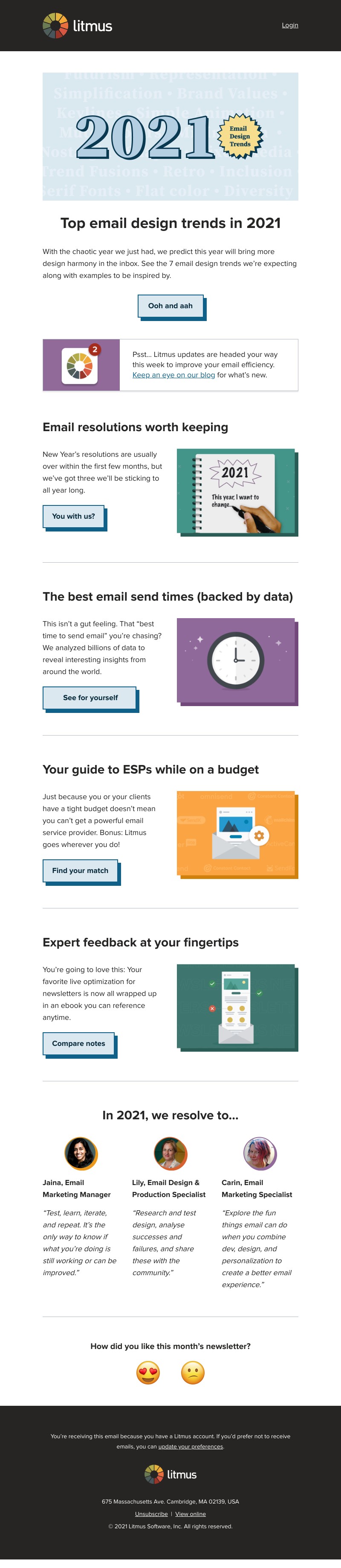 Litmus - 2021’s hottest email design trends will be...