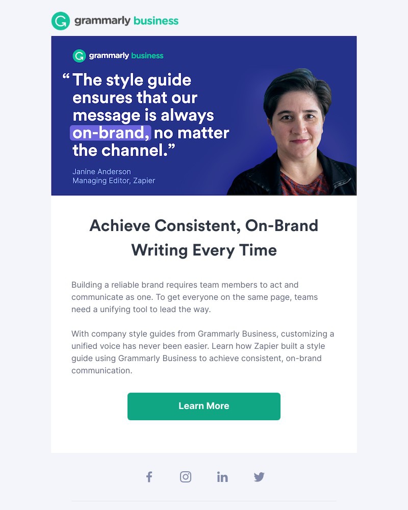 Grammarly - Achieve consistent, on-brand writing every time