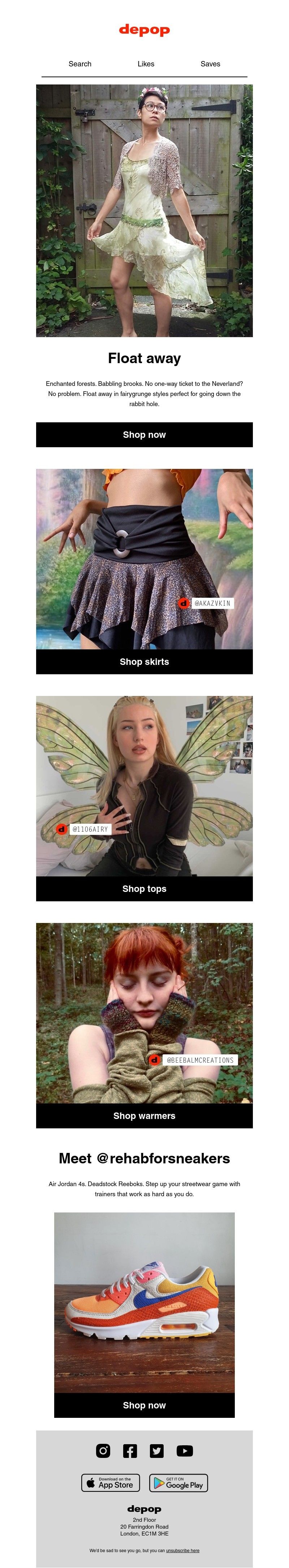 Depop - Discover → explore → inspire → repeat