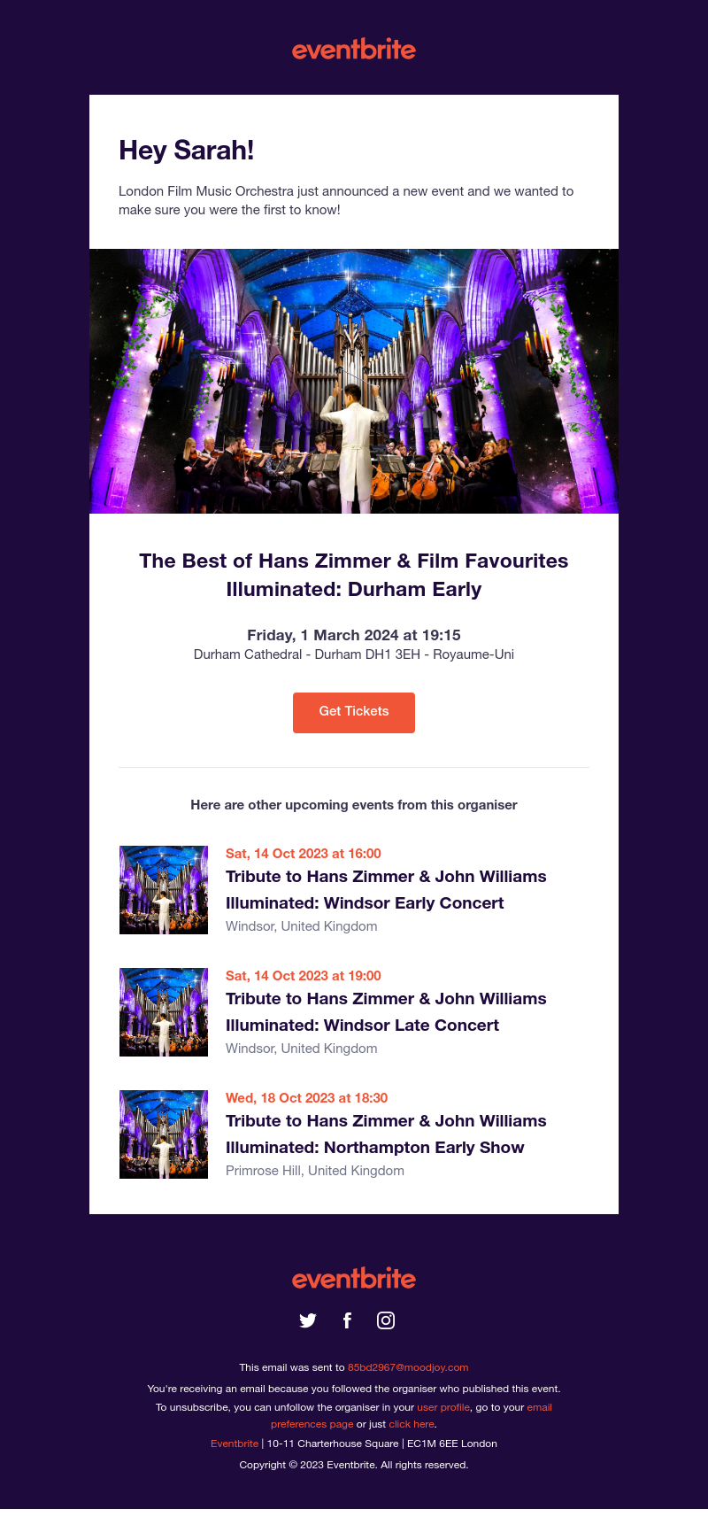 Eventbrite - Don't miss this new event by London Film Music Orchestra on 1 Mar!