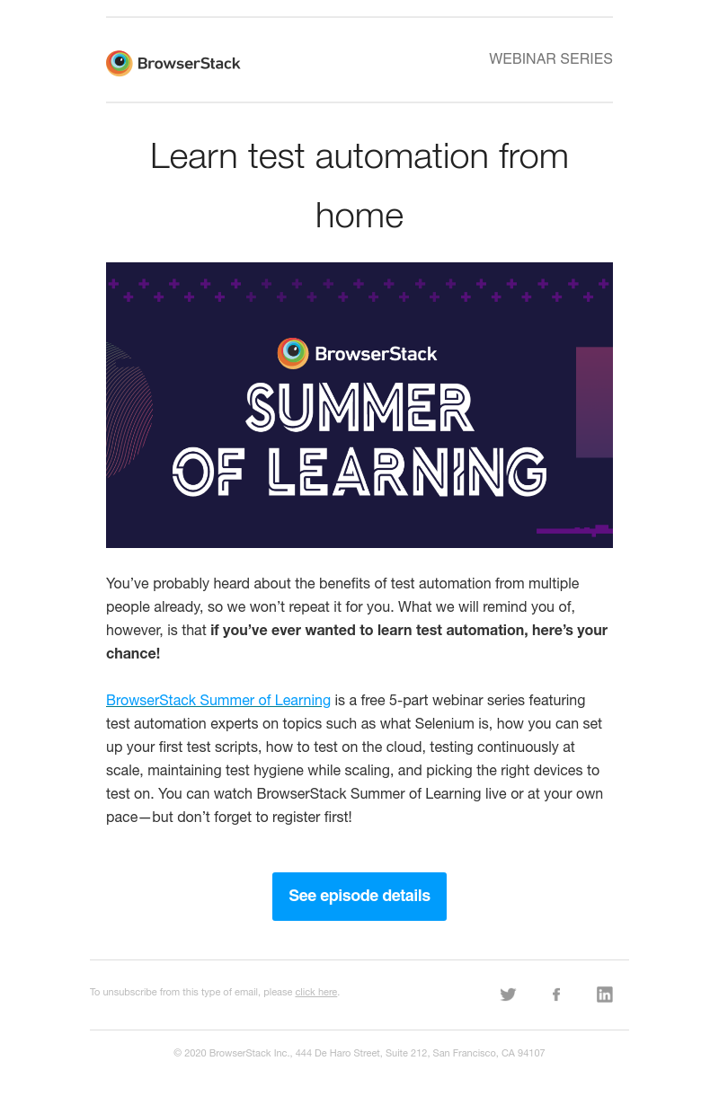  - Learn test automation from home