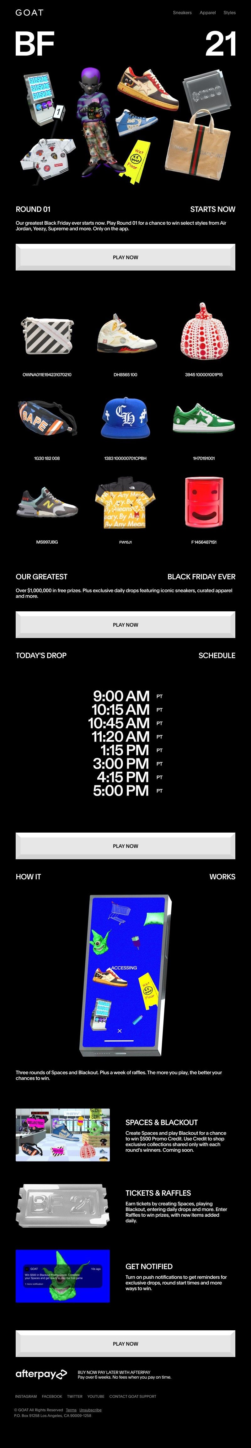 Goat - BLACK FRIDAY IS NOW LIVE