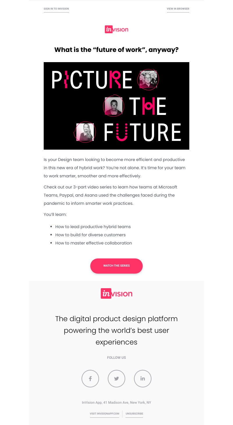 InVision - Watch series: Picture the Future of Collaboration
