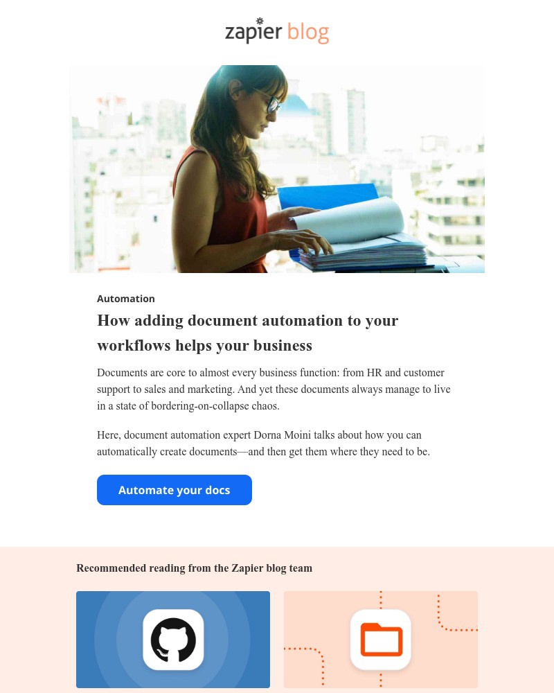 Zapier - Add document automation to your workflows