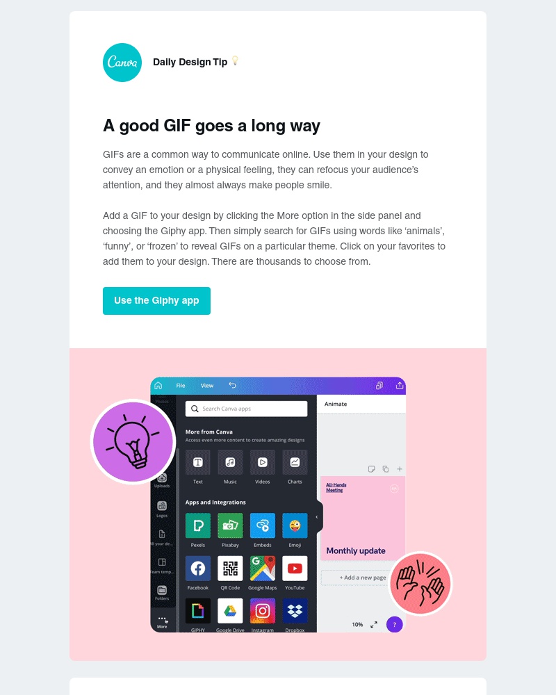 Canva - Add GIFs to your design in a single click