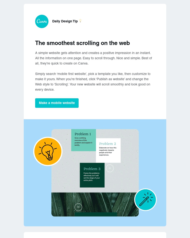 Canva - Add smooth scrolling to your mobile website