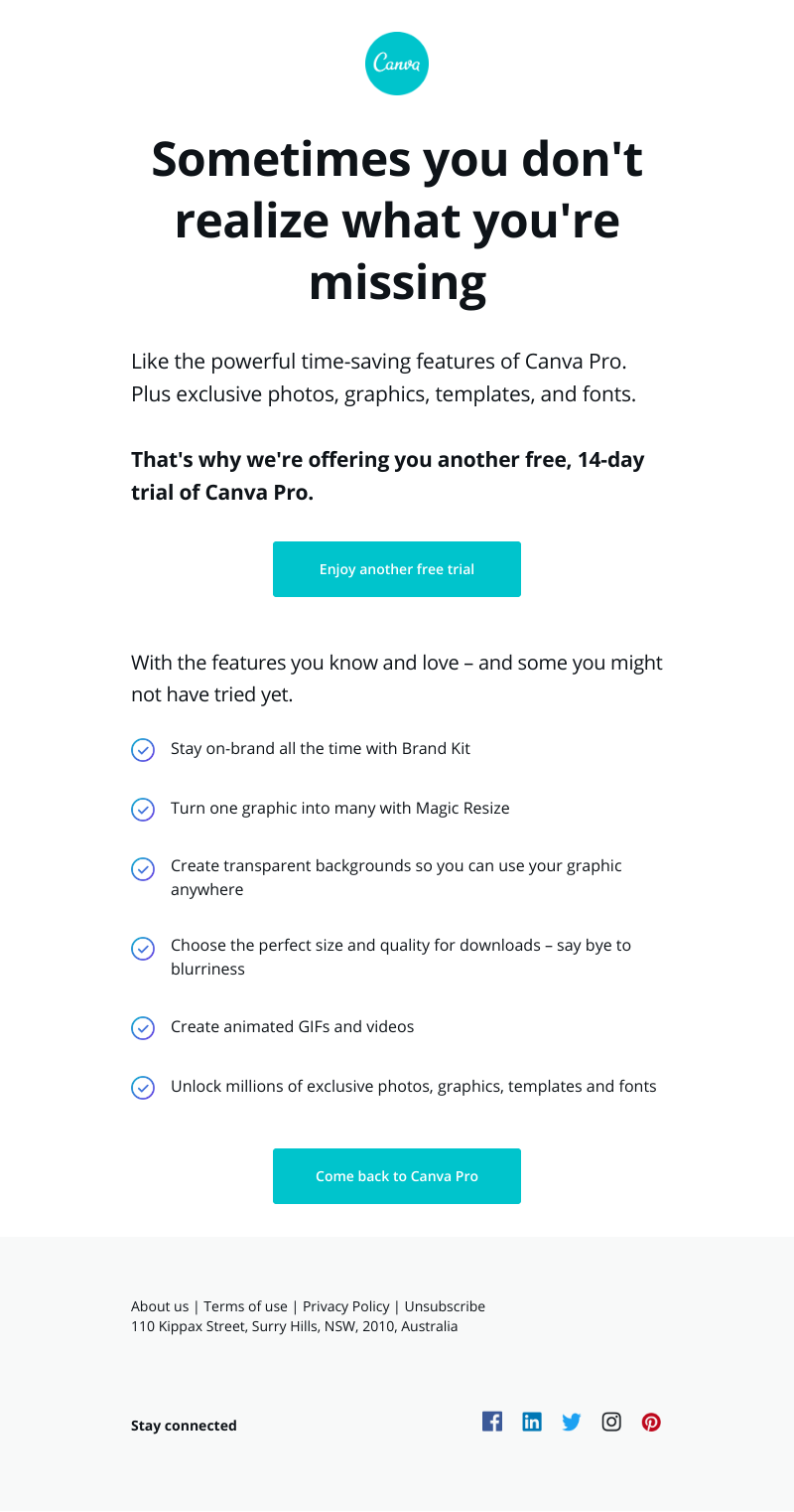 Canva - So much has changed. Get another free trial.