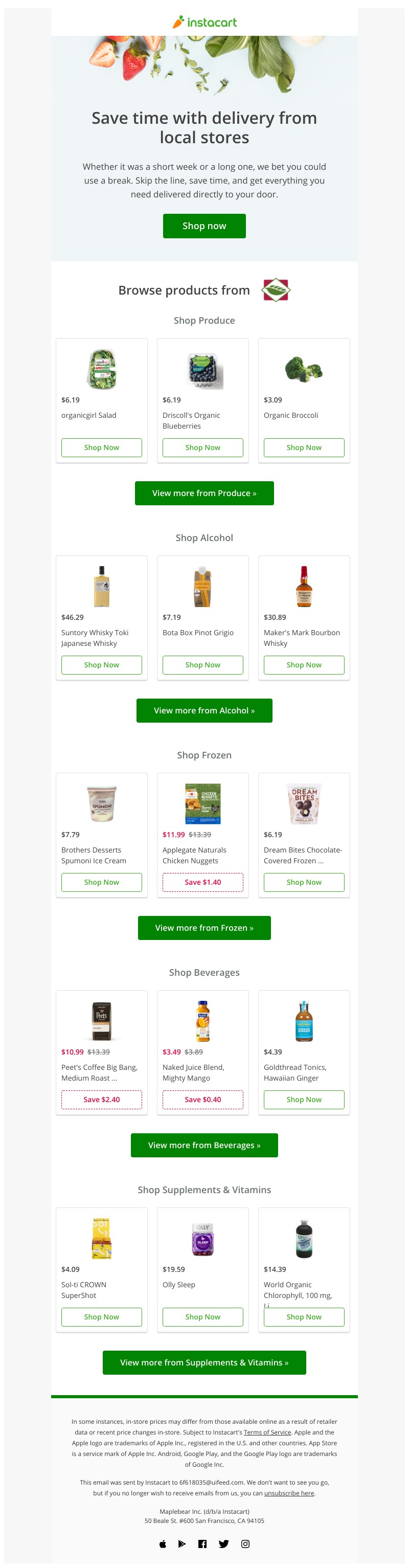 Instacart - Get deliveries from New Leaf Community Markets by Instacart!