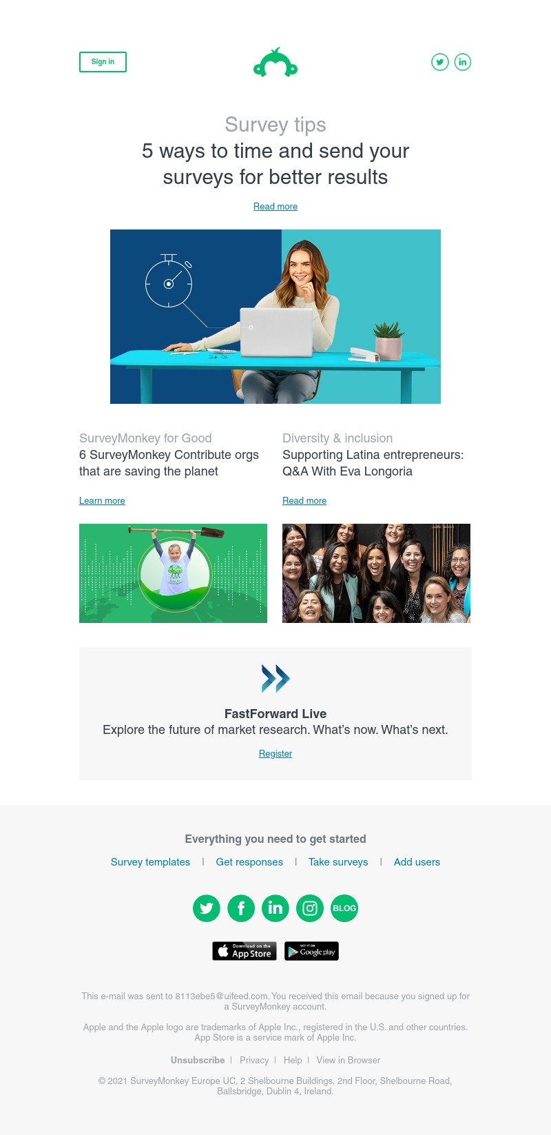 SurveyMonkey - Newsletter: May 2021