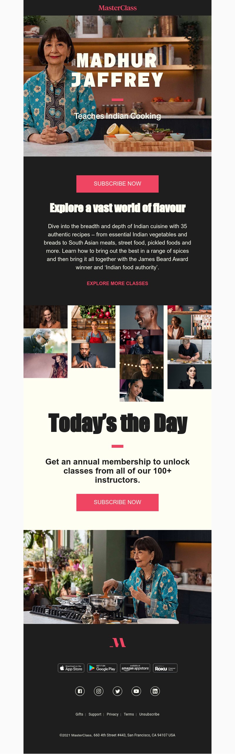  - Meet your new instructor: Madhur Jaffrey