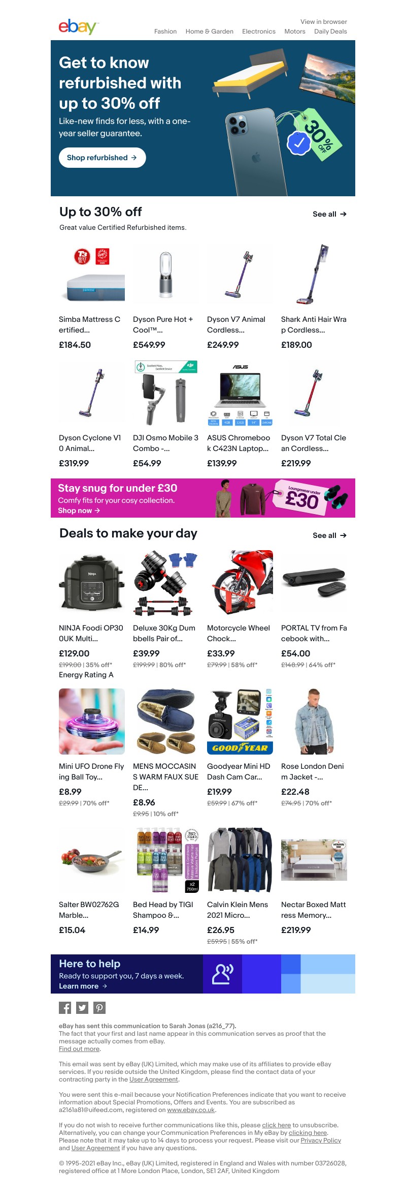 eBay - Make it Christmas everyday: up to 30% off like-new finds, all year round
