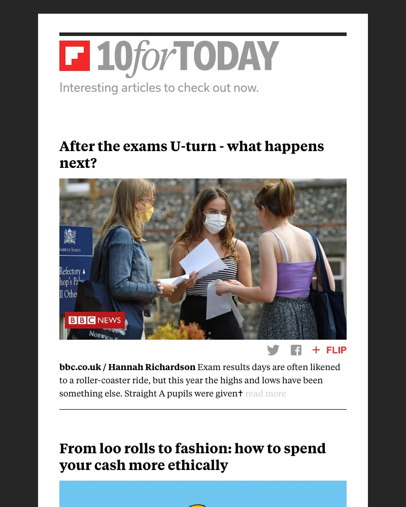 Flipboard - After the exams U-turn - what happens next?