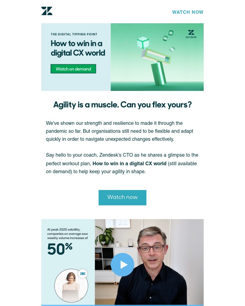 Zendesk - Agility is a muscle. Can you flex yours?