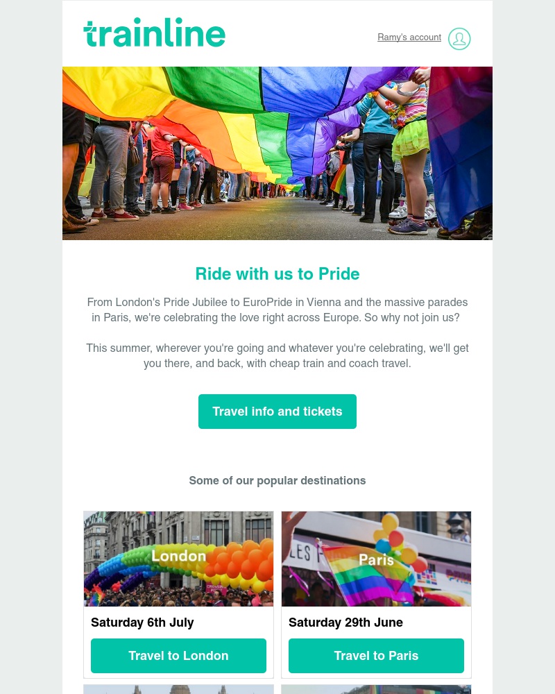 Trainline - All aboard the love train 🌈		