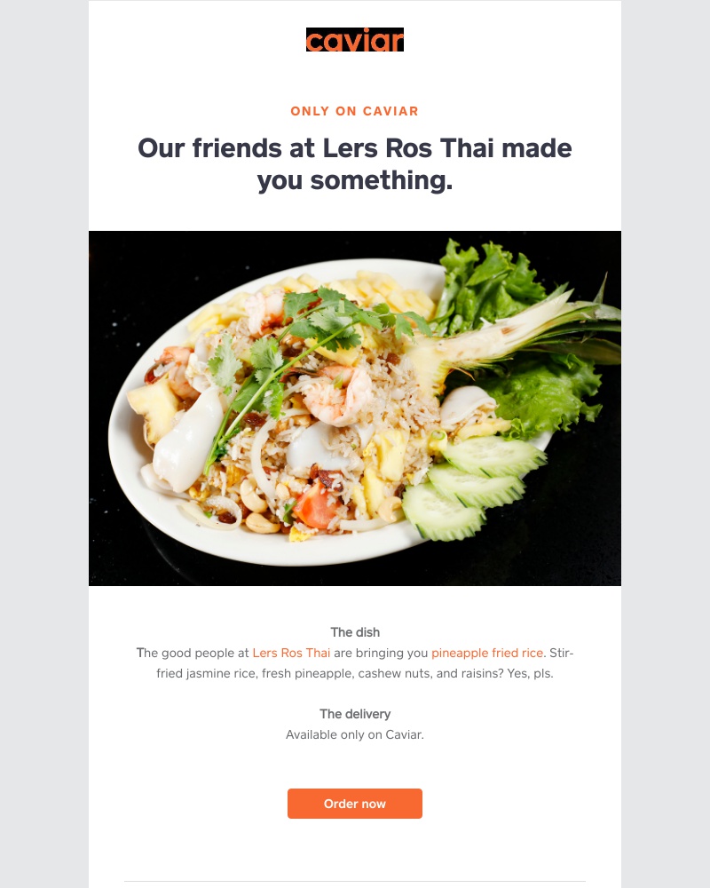  - An exclusive dish from Lers Ros Thai