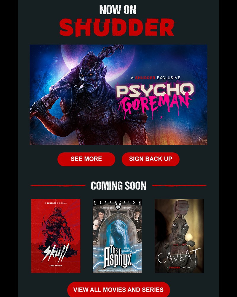 Onboarding on Shudder video screenshot