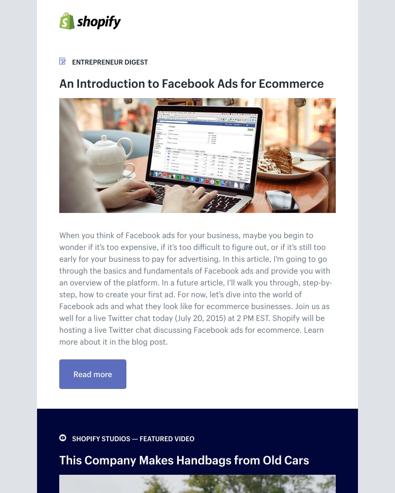 Shopify - An Introduction to Facebook Ads for Ecommerce