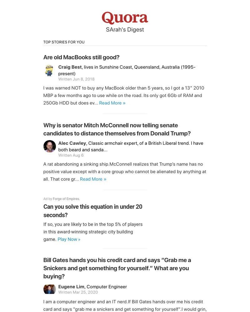 Quora - Are old MacBooks still good?